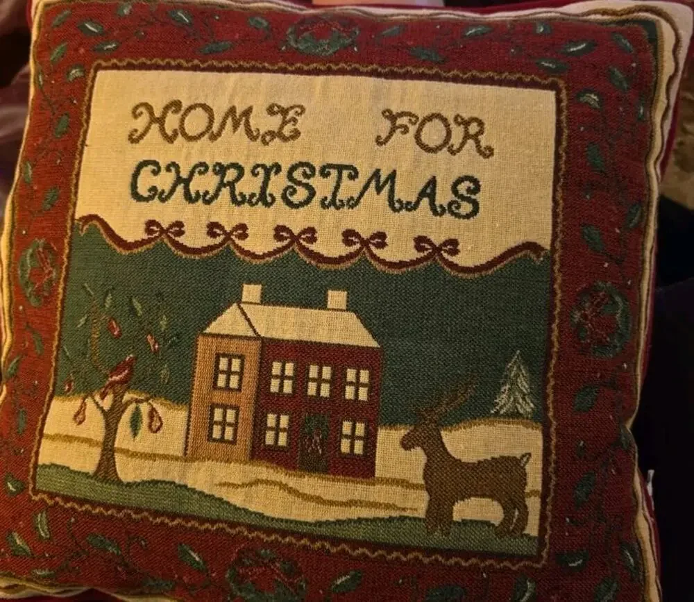 Riverdale 'Home for Christmas' Decorative Pillow